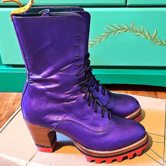 Pskaufman Iris Boots with Red Boa Sole - Picture 6 of 12